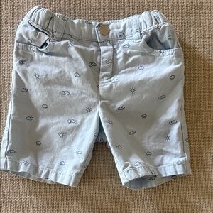 Jacadi Sky Blue Patterned Kids Shorts